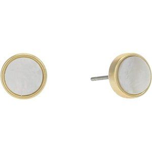 Madewell Mother-of-Pearl Studs Earrings Vintage Gold One Size